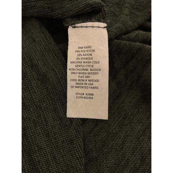 Forgotten Grace Women's Brushed Hacci Pullover Tunic Top Small Hunter Green NWT - Picture 7 of 7